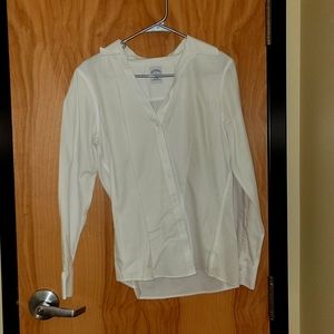 White Brooks Brothers button down dress shirt